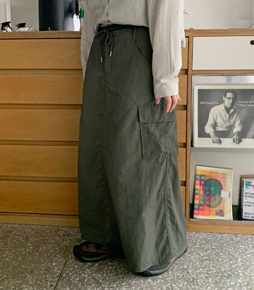 Hanako Banding Cargo Long Skirt